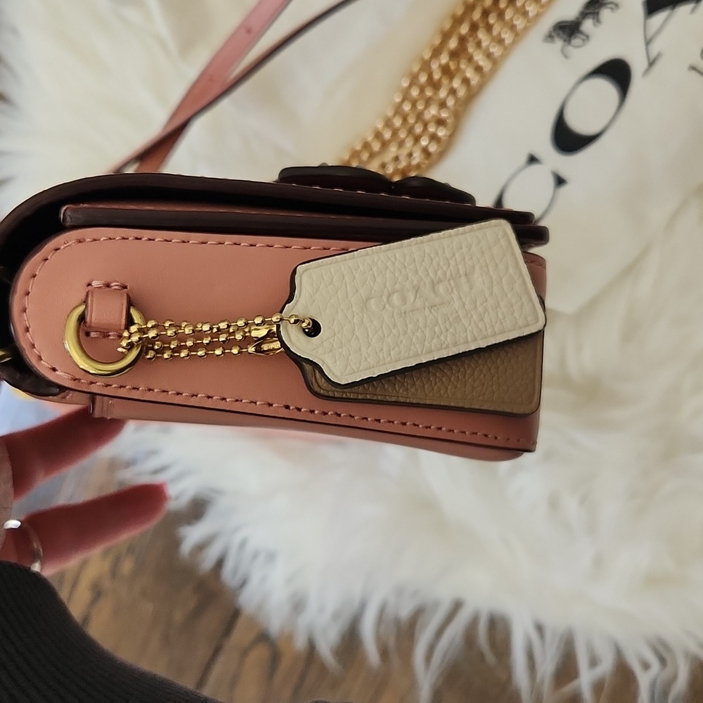 Coach Custom Tea Rose Dinky Peony Pink - Picture 5 of 16